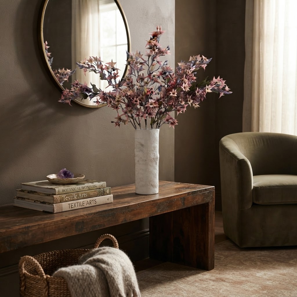 FORSYTHIA Branch Pink 95cm – foto 3