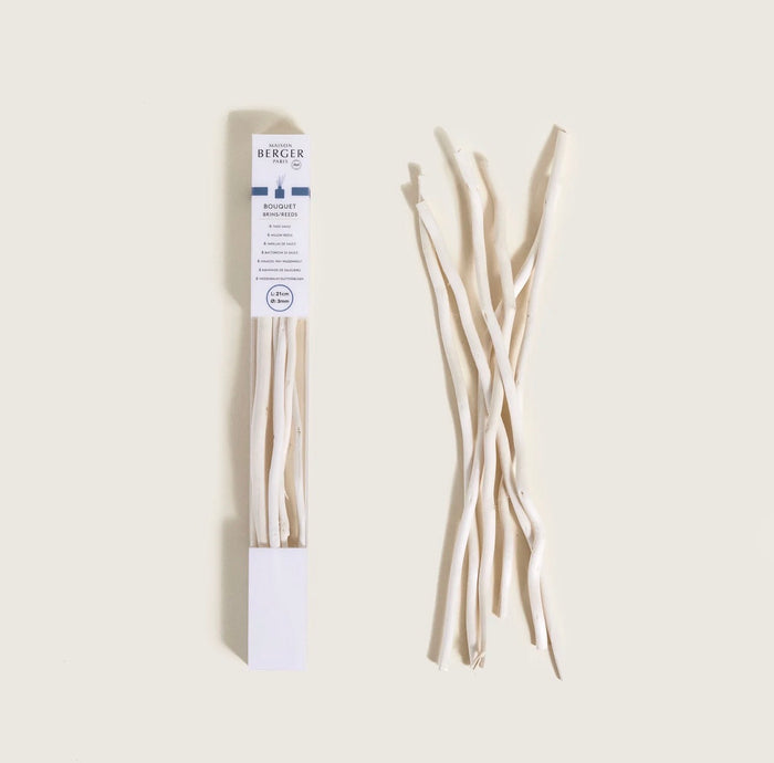 Set van 6 natuurlijke wilgenhouten sticks 21cm