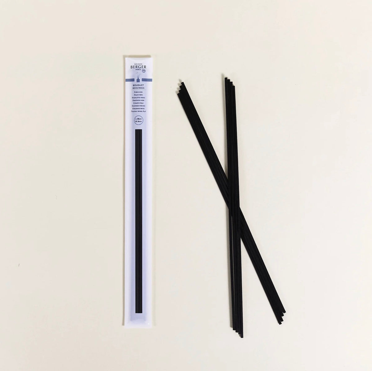 Set van 8 zwarte sticks 30cm – foto 2