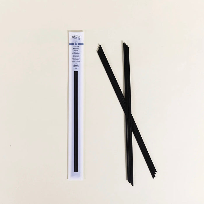 Set van 8 zwarte sticks 30cm