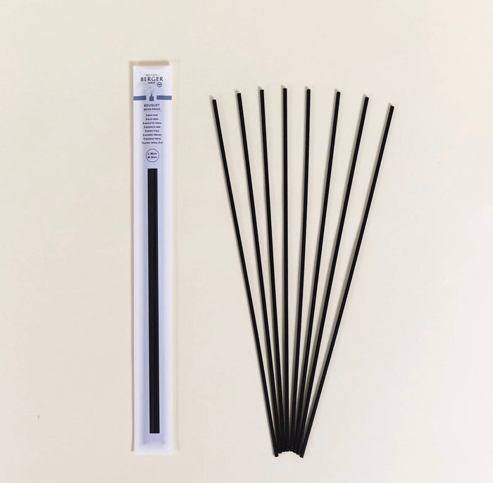 Set van 8 zwarte sticks 30cm