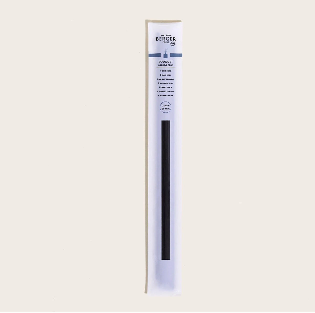 Set van 8 zwarte sticks 24cm – foto 3