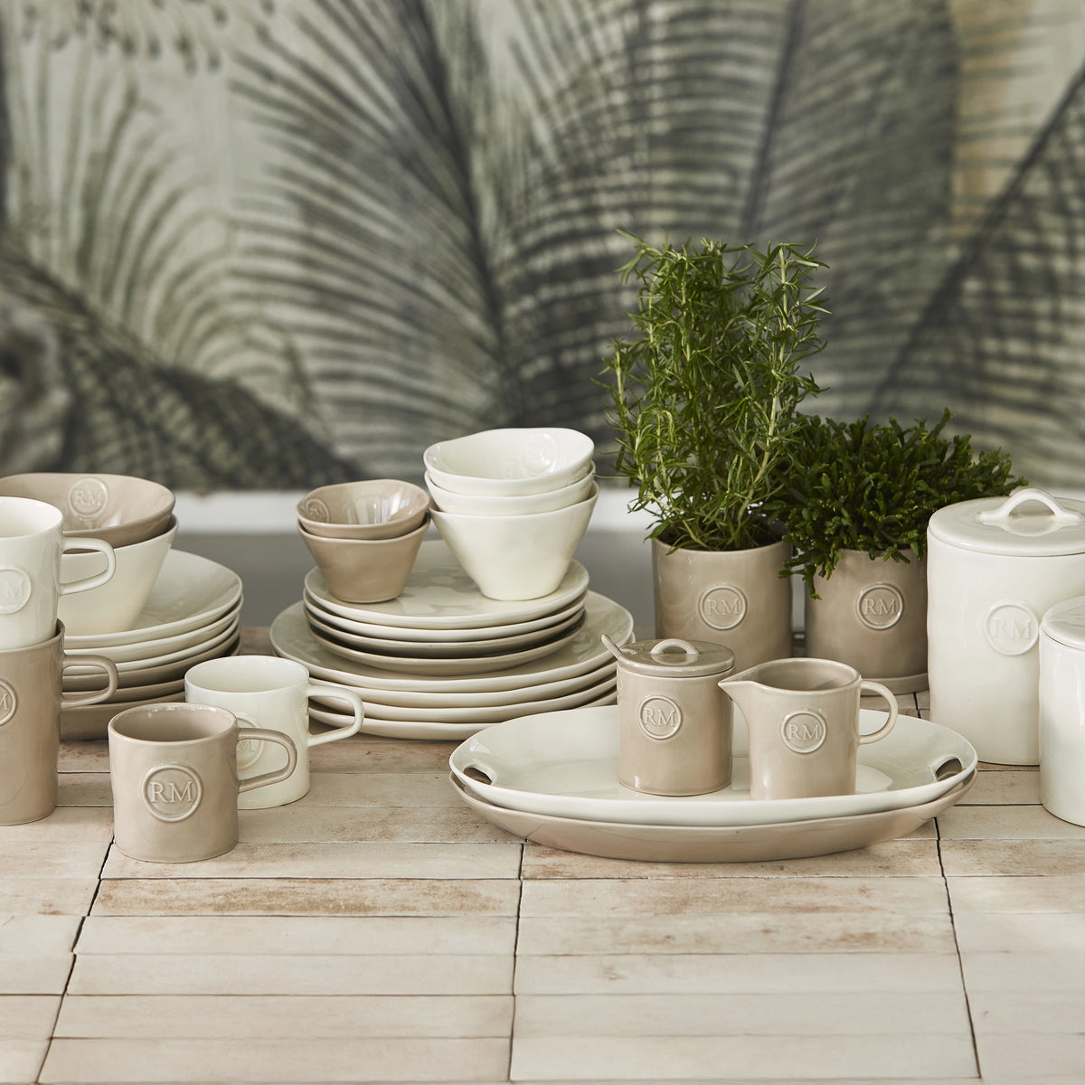 Portofino Serving Plate Flax – foto 3
