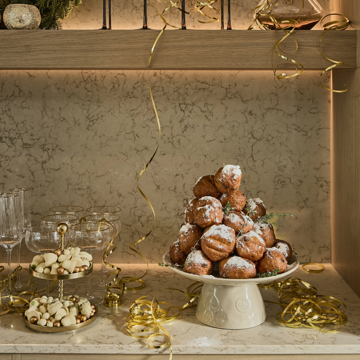 Portofino Cake Stand Flax – foto 3