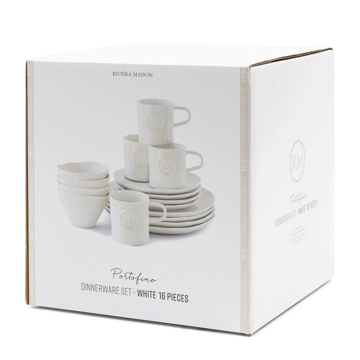 Portofino Dinnerware Set of 16 White