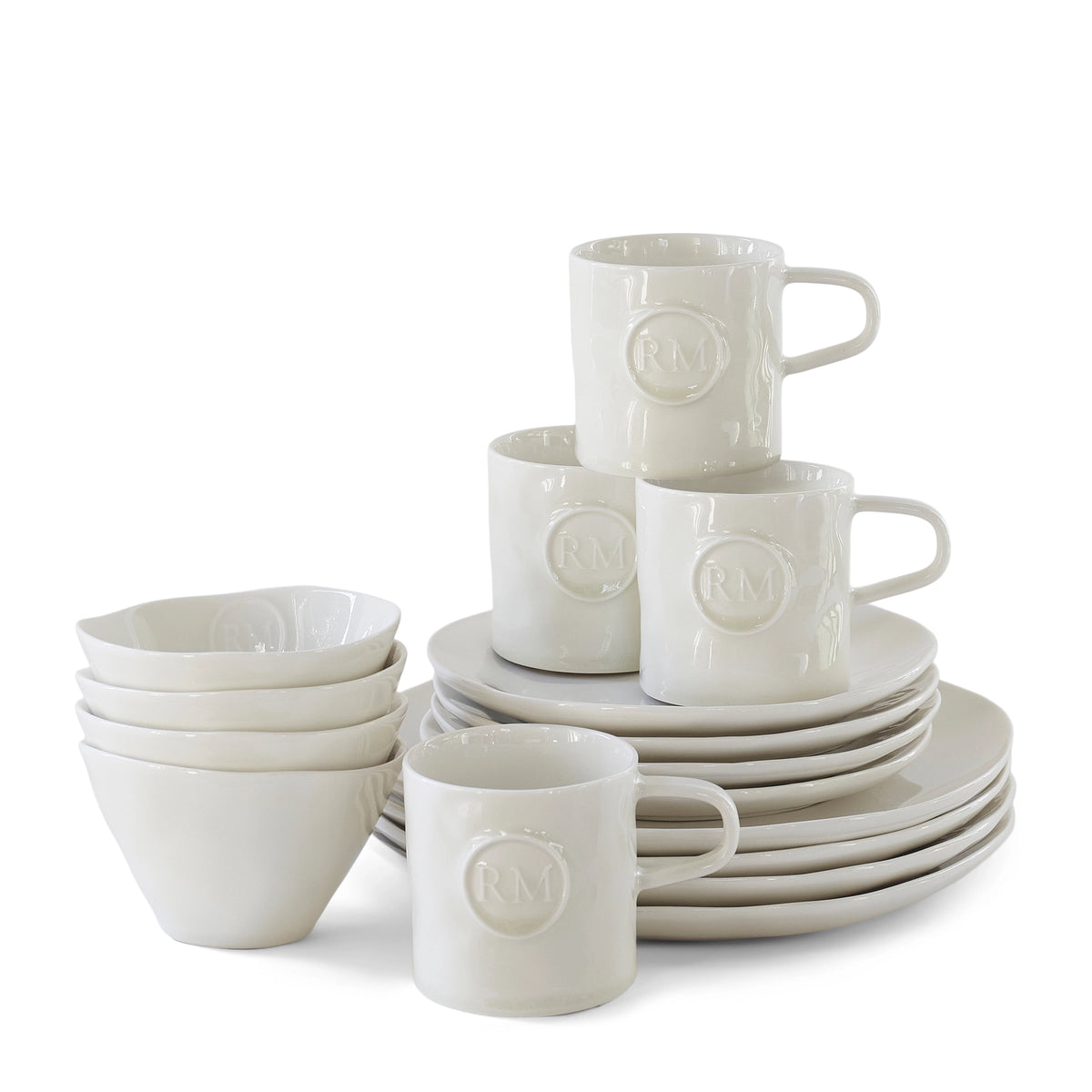 Portofino Dinnerware Set of 16 White