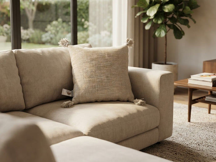 Goround Interior Kussen Cotton Slub Naturel 45x45